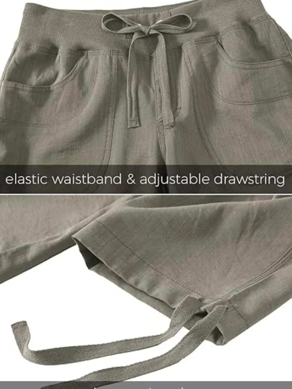 Women's Cargo Hiking Capri Pants Lightweight Quick Dry Running Athletic Casual - Picture 7 of 14